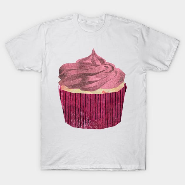 Pink cupcake T-Shirt by Babban Gaelg